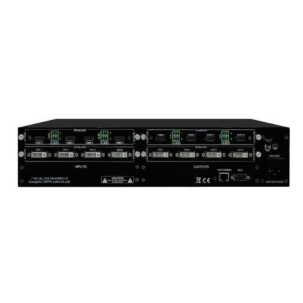 D6108 2K HD Seamless 8 Channel Hybrid Matrix - Guangzhou DSPPA Audio Co ...